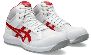 CP218-100 27.5cm color ( white * Classic red ) Asics safety shoes new goods ( tax included )