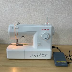 SINGER シンガー QT-30 電子ミシン コンピューターミシン 手工芸 裁縫 裁縫道具 ハンドクラフト フットペダル付き 2 カ 5022