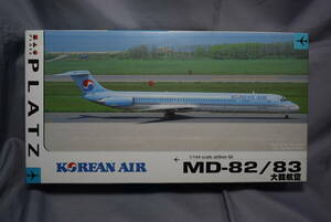 ■珍品1/144 プラッツ(ミニクラフト)マクドネルダグラスMD-82/83大韓航空KOREAN AIR【検】日本エアシステムJAPAN AIRSYSTEM