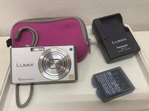 26451　 コンパクトデジタルカメラ　【Panasonic　パナソニック　LUMIX　DMC-FX37　カラー：Silver　通電確認済】　ユーズド品 