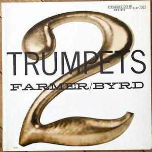 【オリジナル】MONO DG溝 RVG刻印 NYC 爆音 Art Farmer Donald Byrd - 2 Trumpets　PRESTIGE PRLP 7062 TWO Trumpets