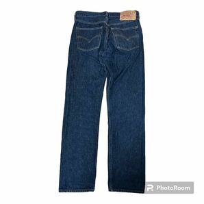 濃紺 90s USA製 Levi's 501 ジーンズ イレギュラー 32の画像2