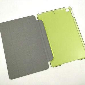 iPad mini4用 カバー PUレザー+ハードケース 三折 薄型 スタンド グリーン#2の画像7