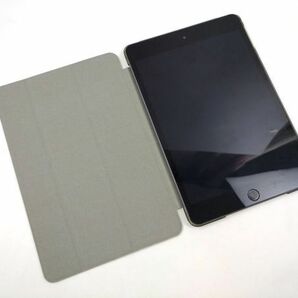 iPad mini4用 カバー PUレザー+ハードケース 三折 薄型 スタンド グリーン#2の画像3