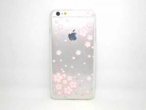 iPhone 6 Plus/6S Plus サクラ クリアケース カバー 桜 ソフト TPU