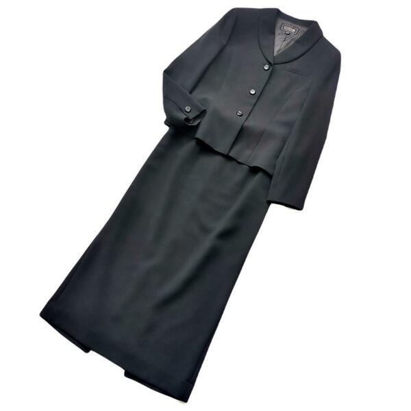 ルネソワール　東京ソワール　ブラックフォーマル　スーツ　セットアップ　黒　7ABR　S　レディース　喪服　礼服　上品