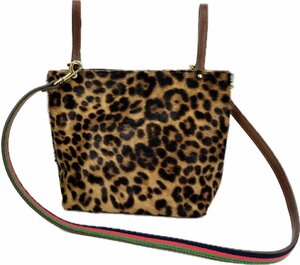  beautiful goods BAGS IN PROGRESS bag z in Progres s is lako leather Leopard side steering wheel 2WAY shoulder tote bag Brown USA made 