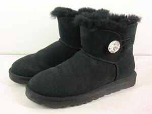 A3313 UGG アグ ショートブーツ ブラック 黒 サイズ24cm 中古