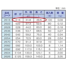 丸一鋼管 厚鋼サイズ防水型コネクタ　E16　ねじなし厚鋼電線管用附属品　ケーブル保護用鋼管用附属品 1個価格 (付属品：コネクター)_画像3