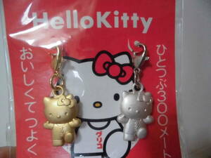  Hello Kitty Glyco . золотой серебряный очарование 