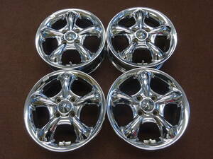 A-81　ＷＯＲＫ　グッカーズ　（メッキ）　14×5J ET45 PCD100 4H 4本　ワーク　人気商品　ＶＩＰ　軽自動車　等に是非　！