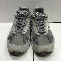 【NEW BALANCE ニューバランス】M991GL ローカットスニーカー イングランド製 US9D グレー スウェード 2402oki_画像2