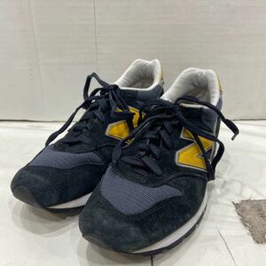 【NEWbalance ニューバランス】M996CSMI ローカットスニーカー 25.5cm ブラック スウェード USA製 2402oki