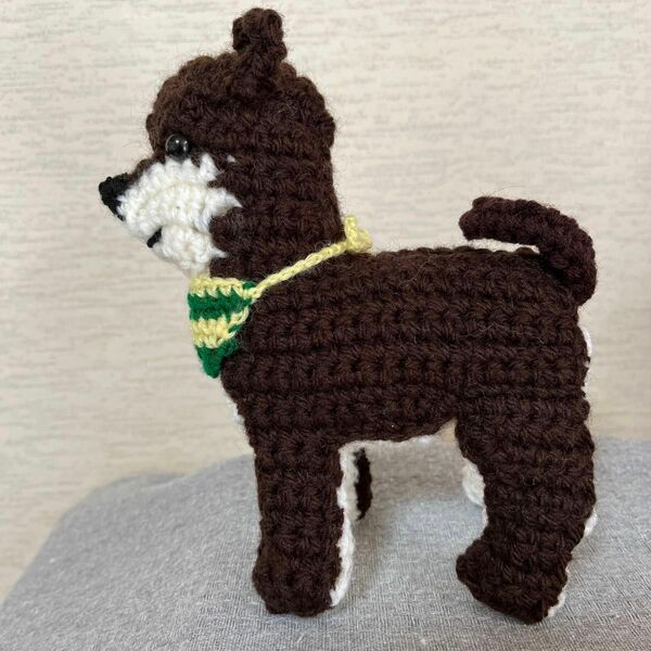 手編み編みぐるみ柴犬