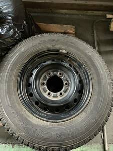 ハイエース　純正　スタッドレスタイヤ トヨタ グッドイヤー　195/80R15 タイヤホイール　セット　バリ山　200系　大阪　引き取り　限定