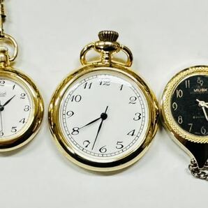 美品含む 時計 30点セット ゴールドカラー 懐中時計 他 H33の画像4