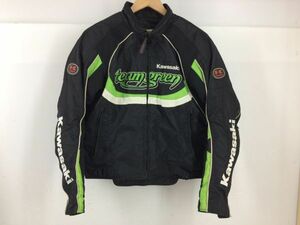 D6695-0219-129【中古】KAWASAKI TEAM GREEN レーシングジャケット ライダージャケット