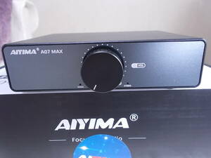■AIYIMA A07 MAX HIFI パワーアンプ TPA3255 クラスD 300W x2 アンプ +36V電源アダプター付き ブリッジ・モノアンプモード可
