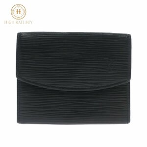 1円スタート LOUIS VUITTON ルイヴィトン ポルトモネ サーンプル M63412 CA0092 エピ ノワール コインケース 小銭入れ 財布 ブラック 黒