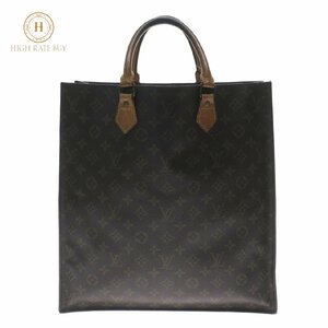 1円スタート LOUIS VUITTON ルイヴィトン サックプラ M51140 MI9003 モノグラム ハンドバッグ トートバッグ ブラウン メンズ レディース