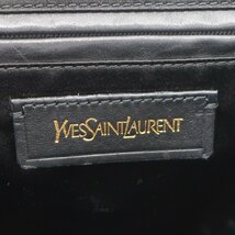 1円スタート SAINT LAURENT サンローラン カバスシック ゴールド金具 YSLロゴ ハンドバッグ トートバッグ レザー ブラック 黒 レディース_画像10