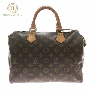 1円スタート LOUIS VUITTON ルイヴィトン スピーディ30 M41526 SP0966 モノグラム ハンドバッグ ミニボストンバッグ ブラウン レディース