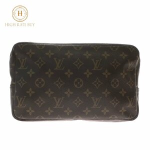 1円スタート LOUIS VUITTON ルイヴィトン トゥルーストワレット28 M47522 モノグラム セカンドバッグ クラッチバッグ 化粧ポーチ ブラウン