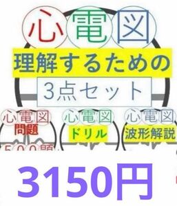 心電図問題500問＋穴埋めドリル＋波形解説資料