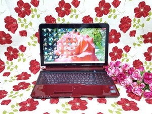 極上品/Windows11/赤色/富士通/LIFEBOOK/2世代Core-i7/新品SSD512GB/メモリ8GB/Office/WEBカメラ/新品マウス/LINE/Wi-Fi/便利なソフト多数