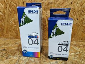 未開封期限切れ★EPSON／エプソン　インクカートリッジ　IC3CL04・IC1BK04　2個セット☆★C-19