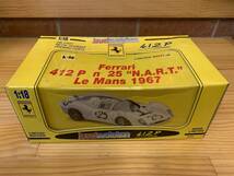 A-64 1/18 Jouef Ferrari 412 P "N.A.R.T." Le Mans 1967_画像8
