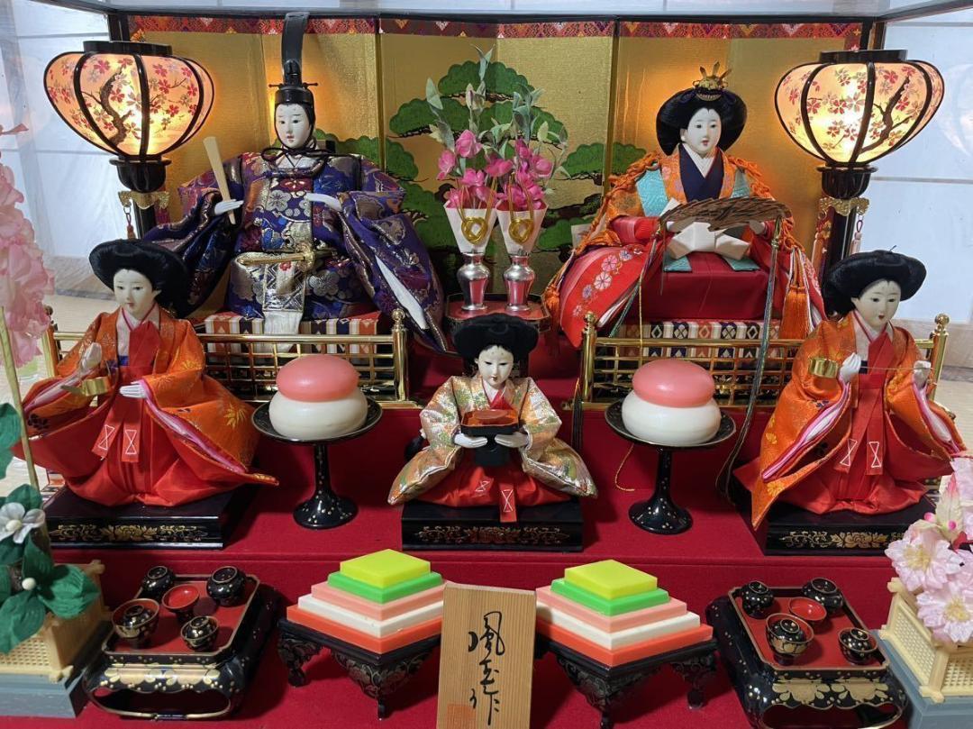Kenten Hina Puppen Hina Puppen Houtyoku Antiquitäten Gebraucht, Jahreszeit, Jährliche Veranstaltungen, Puppenfest, Hina-Puppen