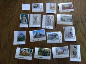 unused stamp national treasure series color Mark attaching 1232 jpy minute 