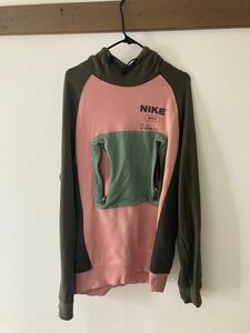 NIKE パーカー　グリーン　ピンク パーカー NIKE