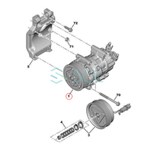 コア返却不要 コンプレッサー ASSY エアコンコンプレッサー C3 C4 C5 DS3 2008 207 208 3008 307 308 508 6453QJ 648709 9651911480_画像9