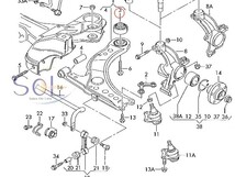 VW ゴルフ4 ボーラ ニュービートル フロント コントロールアーム ブッシュ 左右セット 1J0407181 出荷締切18時_画像2