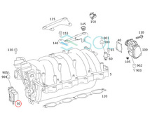 ベンツ W208 W209 W463 チェンジオーバーバルブ EGRバルブ CLK240 CLK320 CLK350 CLK55 CLK63 G320 G500 G550 G55 0025401897 出荷締切18時_画像5