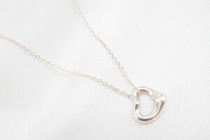 Ожерелье Tiffany Minimini Open Heart El Sapelletti SV925 Silver Silver Beauty Tiffany &amp; Co. 7427J