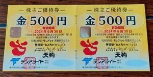 ★テンアライド 天狗 株主優待券 1,000円★