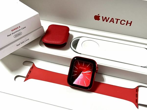 ★即決 送料無料★ Apple Watch Series 6 40mm PRODUCT RED アップルウォッチ レッド アルミニウム GPS Cellular 純正品 レッド ソロループ