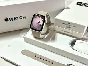 ★ 即決 バッテリー90% ★ Apple Watch SE 第2世代 40mm アップルウォッチ スターライト アルミニウム GPS 純正品 スポーツバンド