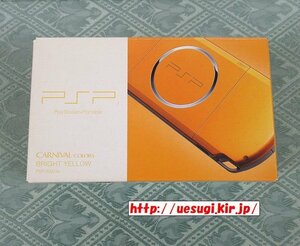 PSP-3000 BY ブライト・イエロー 本体☆箱説有☆ カーニバルカラー BRIGHT YELLOW