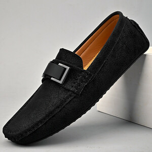  Loafer новый товар * мужской туфли без застежки джентльмен обувь обувь для вождения повседневная обувь [6699] чёрный 27.5cm