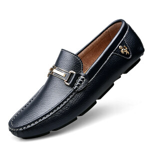  Loafer slip-on shoes business shoes new goods * men's gentleman shoes driving shoes casual shoes [6699#] blue 24.0cm