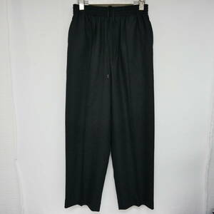 【1円】良好 国内正規 AURALEE オーラリー 23AW SUPER LIGHT WOOL EASY SLACKS ウールイージースラックス A23AP04OS 定価41800円 BLACK 0