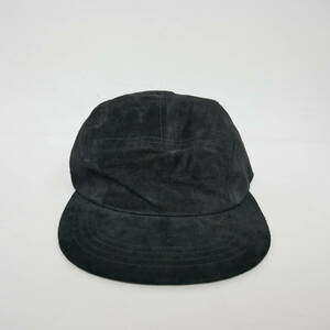 【1円】良好 国内正規 Hender Scheme エンダースキーマ pig jet cap ピッグスエード レザー ジェットキャップ BLACK ブラック 黒 FREE