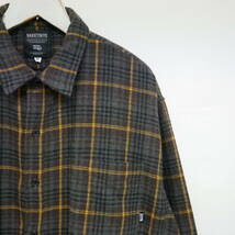 【1円】良好 国内正規 NAVIETOKYO NAVIE TOKYO CITY SHIRTS BROWN PLAID オーバーサイズ ネルシャツ チェックシャツ ブラウン 茶 M_画像2