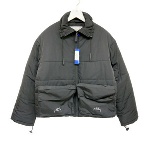 【1円】未使用 A COLD WALL アコールドウォール LOGO ZIP UP PUFFER JACKET パファージャケット ボンバー Y2K イタリア製 BLACK 黒 M