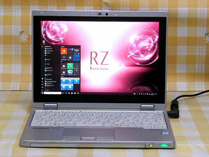 ■高解像度 タッチパネル Let's note CF-RZ6 第7世代 Core i5-7Y57 256GB-SSD SIMフリー 10P DtoD■XS