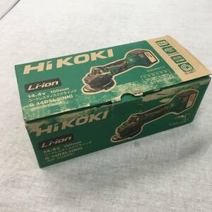 ジャンク品 HiKOKI(ハイコーキ) 14.4V 充電式 100mm ディスクグラインダー 蓄電池・充電器・ケース別売り G14DSL2(NN)